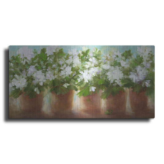 Luxe Metal Art 'In Full Bloom' by Sheila Finch, Metal Wall Art