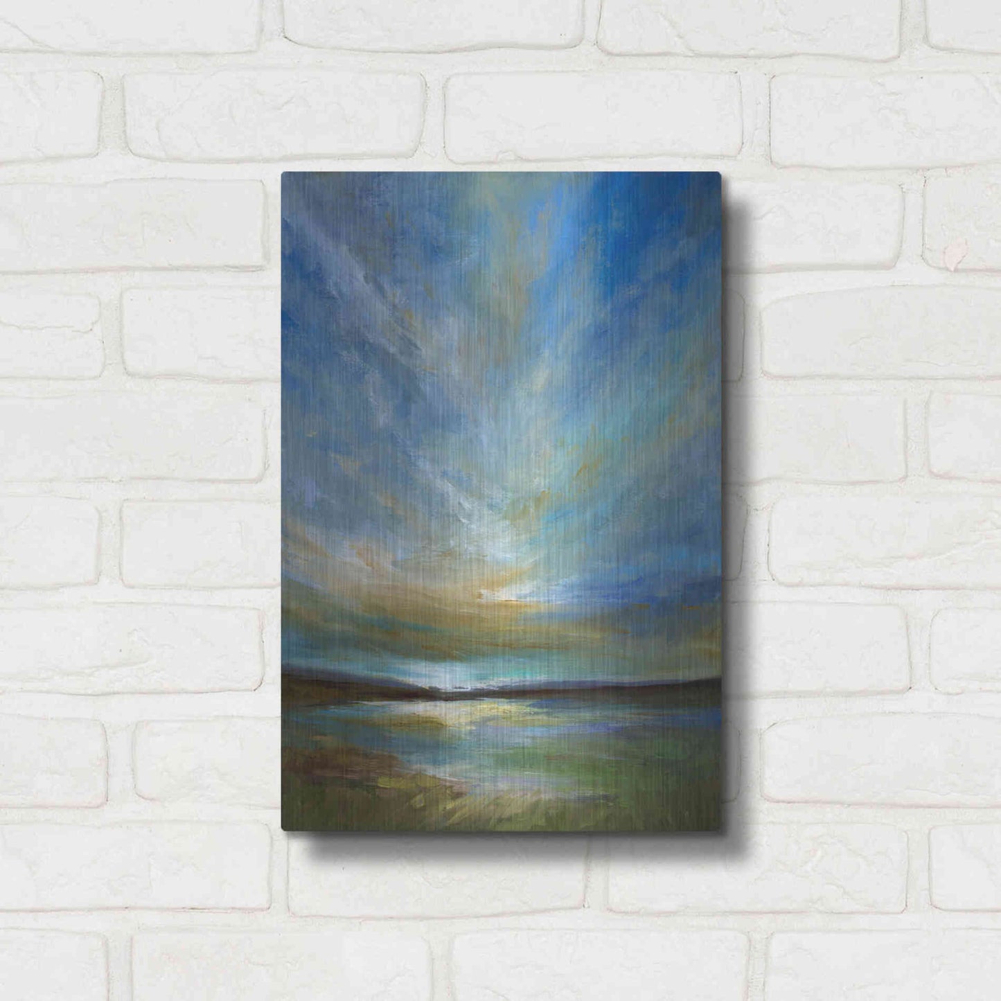 Luxe Metal Art 'Updraft' by Sheila Finch, Metal Wall Art,12x16