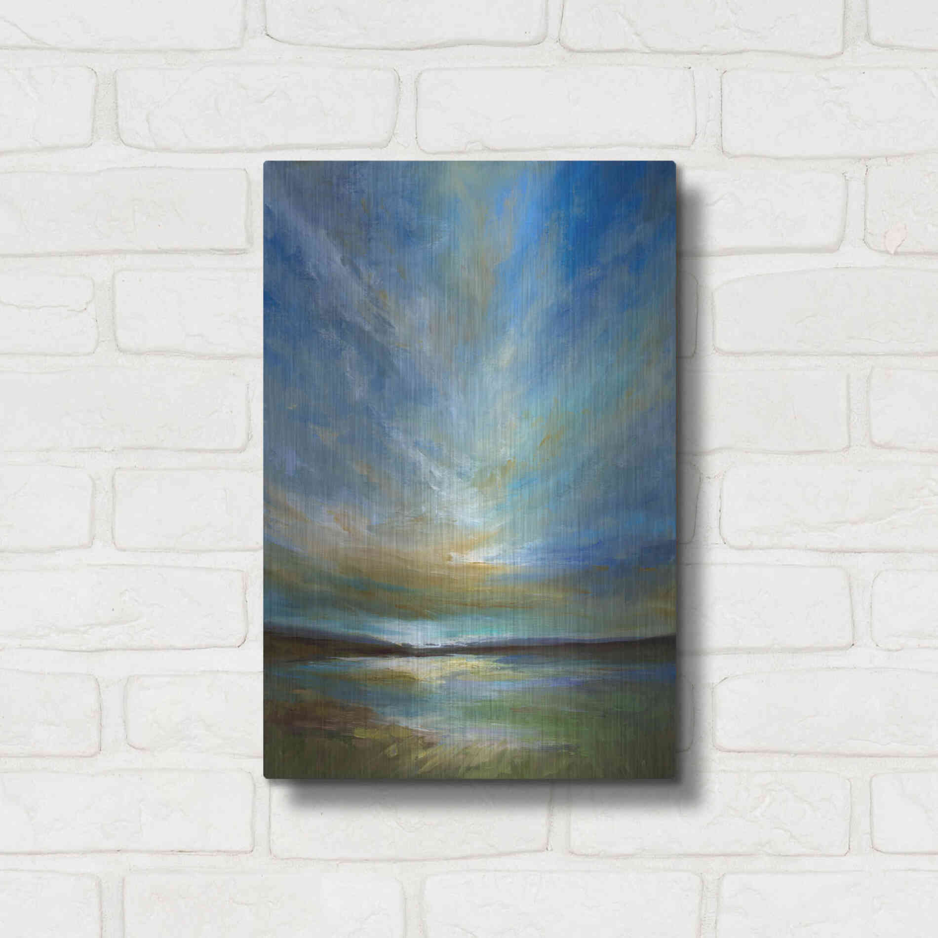 Luxe Metal Art 'Updraft' by Sheila Finch, Metal Wall Art,12x16