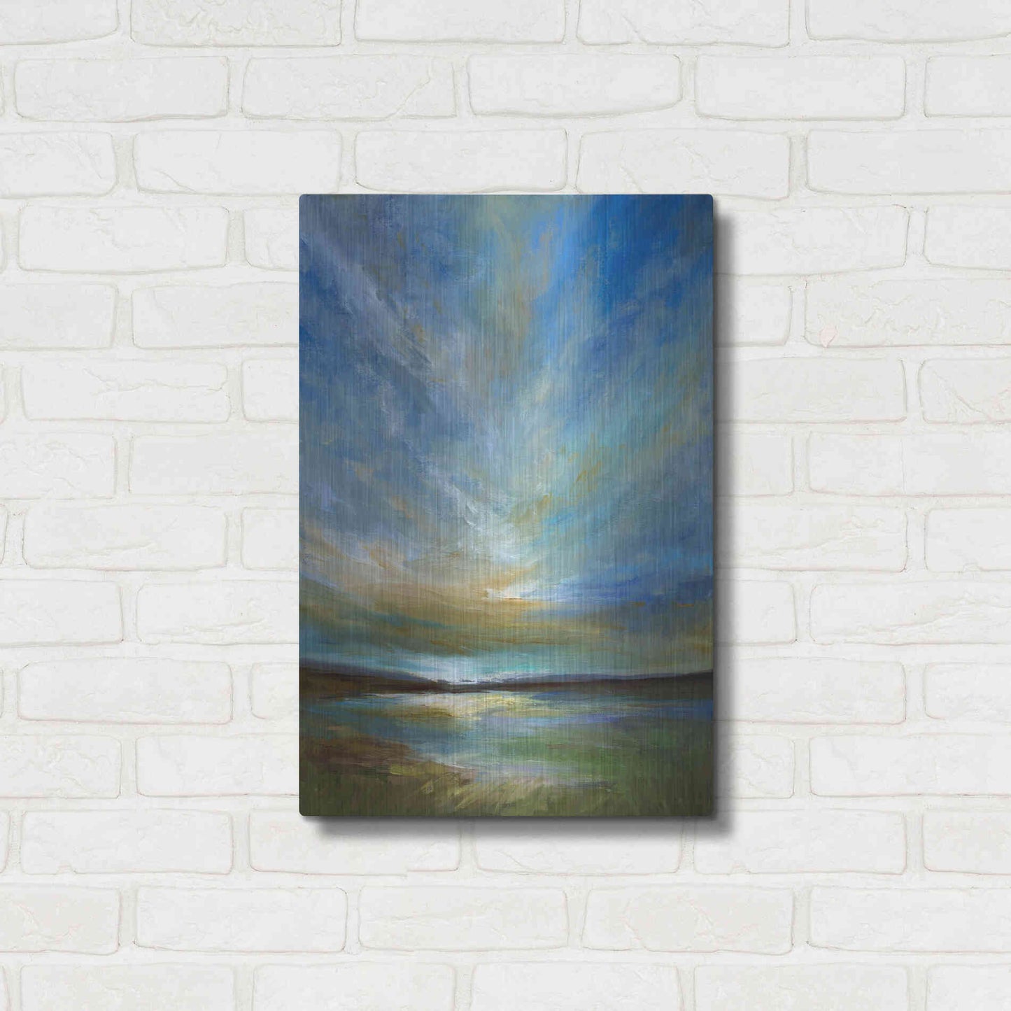 Luxe Metal Art 'Updraft' by Sheila Finch, Metal Wall Art,16x24