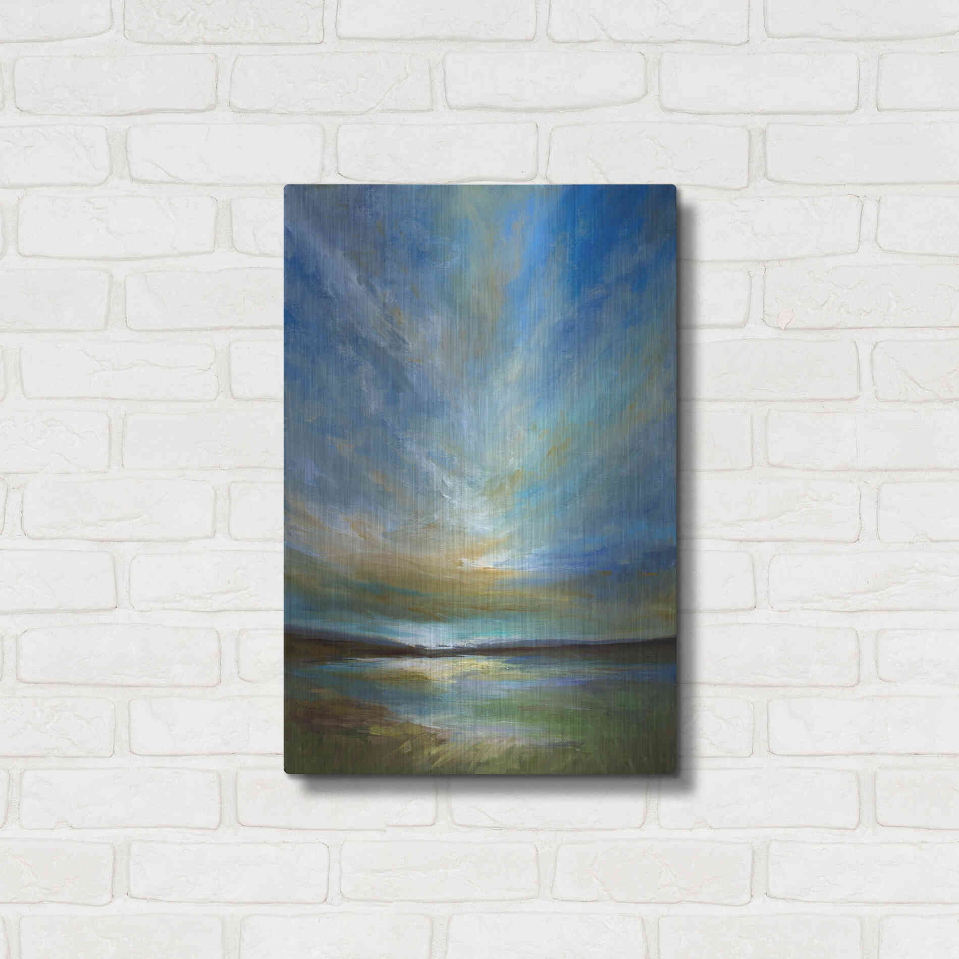 Luxe Metal Art 'Updraft' by Sheila Finch, Metal Wall Art,16x24