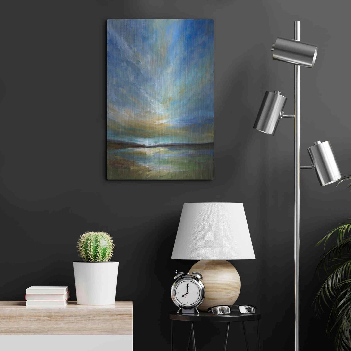 Luxe Metal Art 'Updraft' by Sheila Finch, Metal Wall Art,16x24