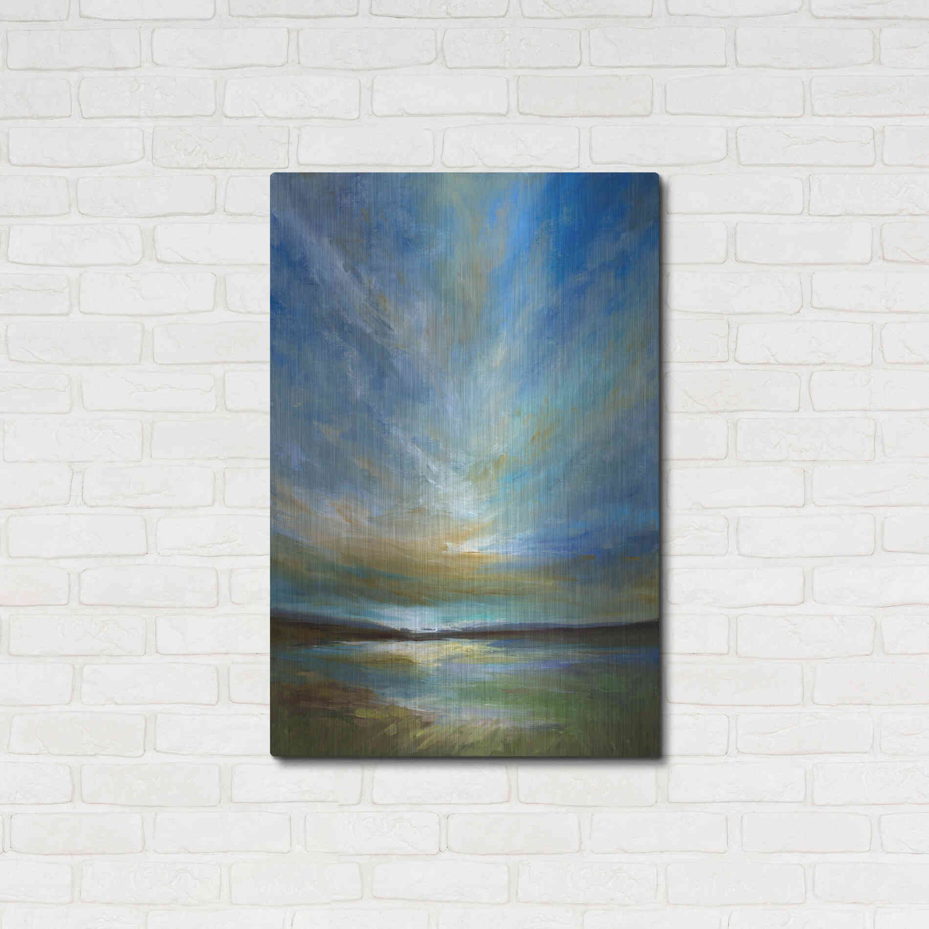 Luxe Metal Art 'Updraft' by Sheila Finch, Metal Wall Art,24x36