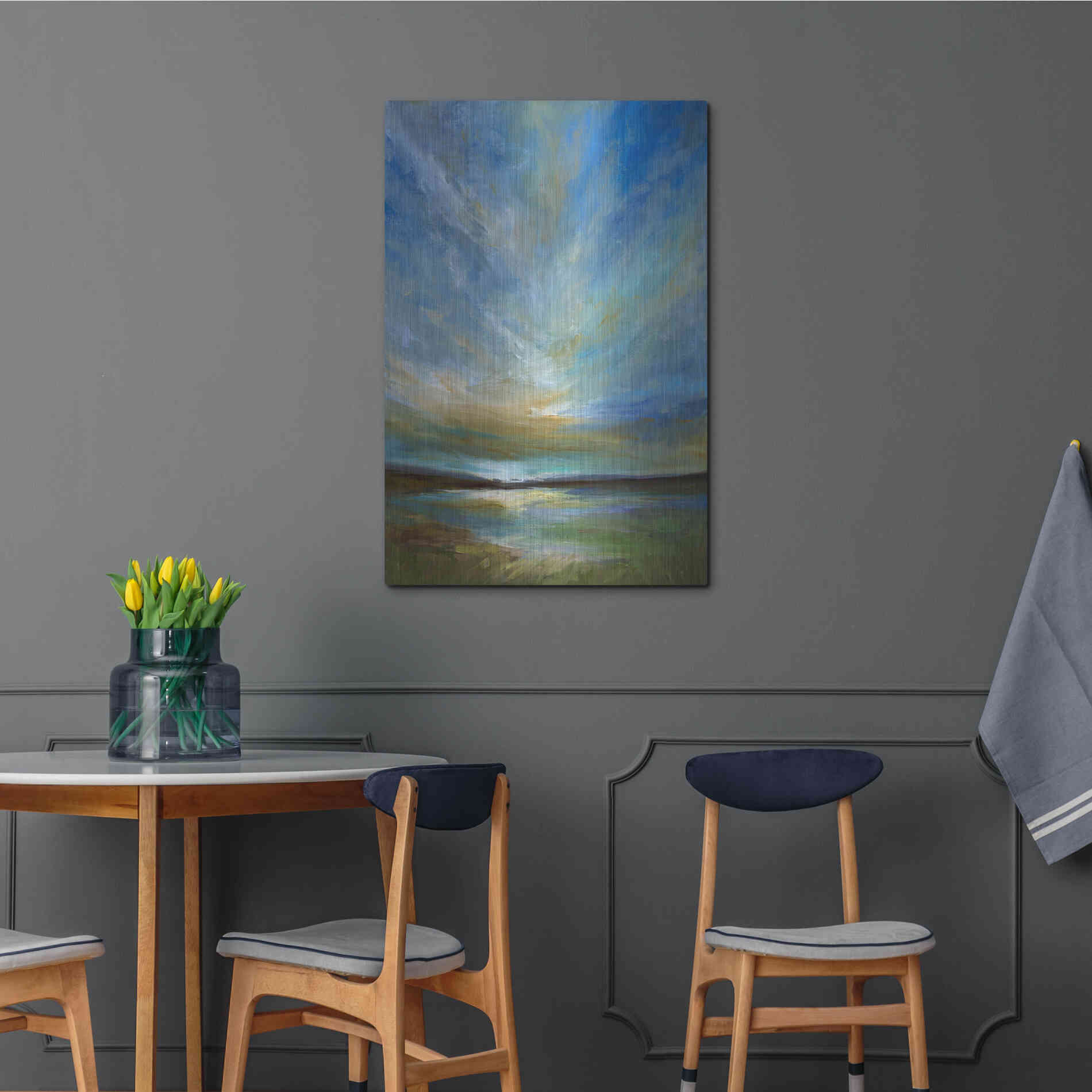 Luxe Metal Art 'Updraft' by Sheila Finch, Metal Wall Art,24x36