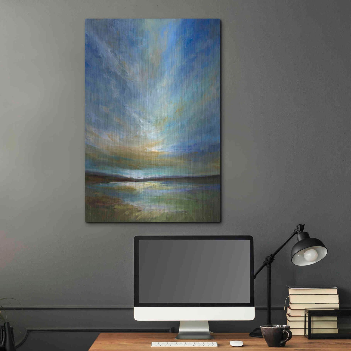 Luxe Metal Art 'Updraft' by Sheila Finch, Metal Wall Art,24x36