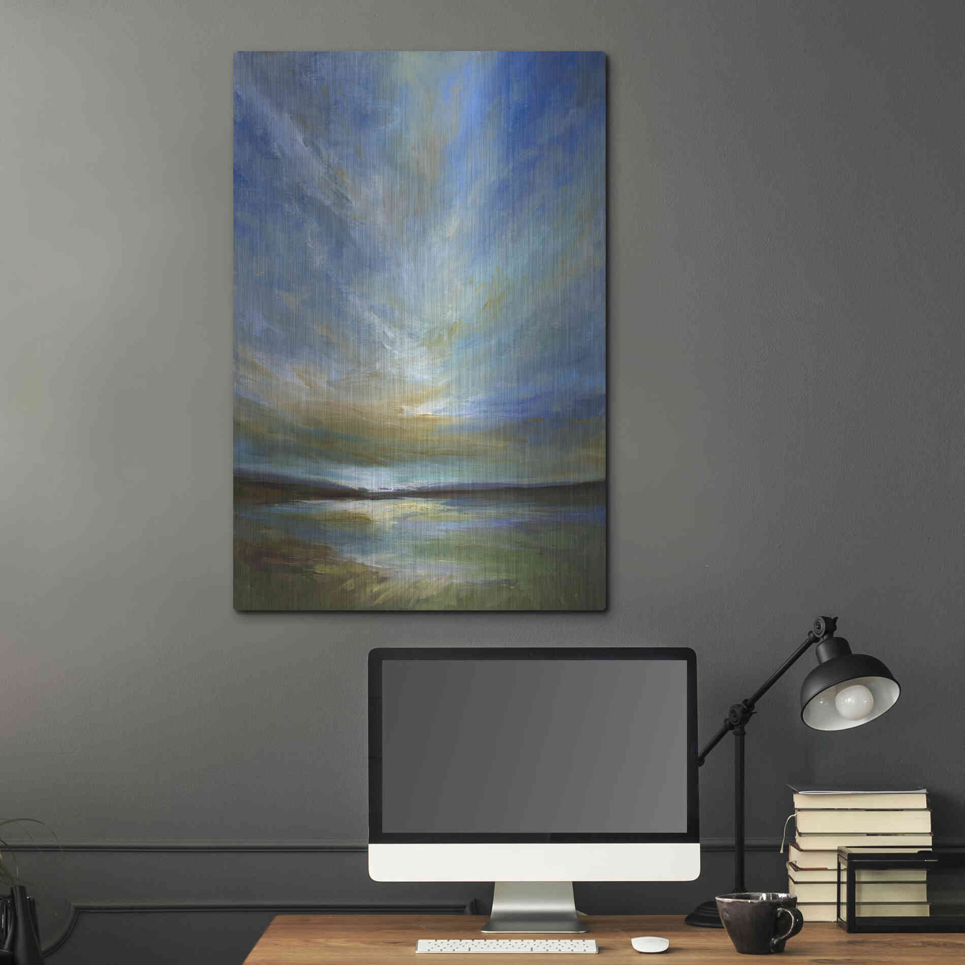 Luxe Metal Art 'Updraft' by Sheila Finch, Metal Wall Art,24x36