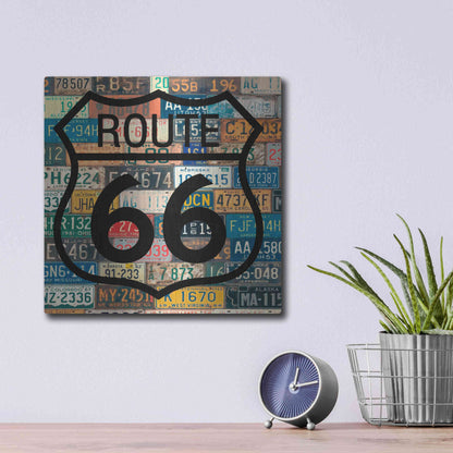 Luxe Metal Art 'Garage Sign V' by Studio W, Metal Wall Art,12x12