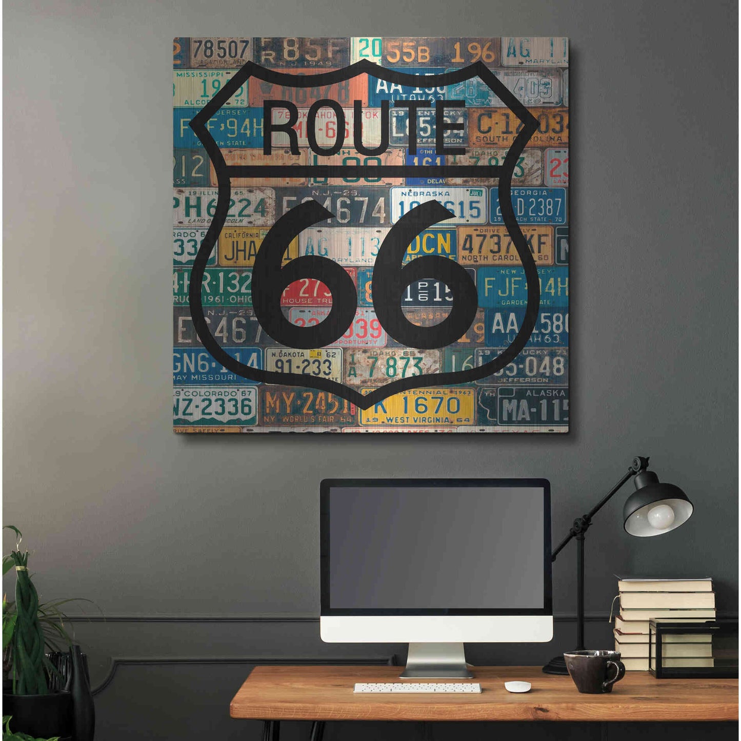 Luxe Metal Art 'Garage Sign V' by Studio W, Metal Wall Art,36x36