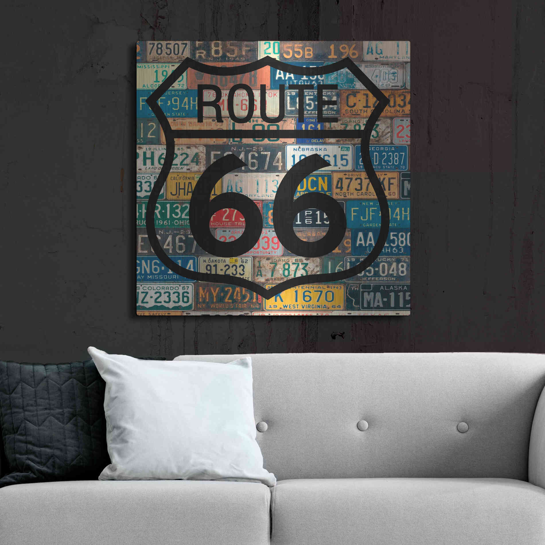 Luxe Metal Art 'Garage Sign V' by Studio W, Metal Wall Art,36x36