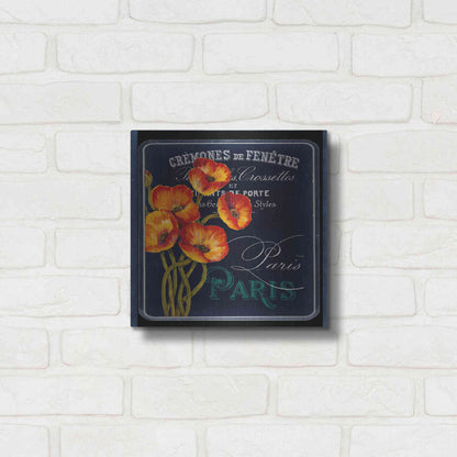 Luxe Metal Art 'Chalkboard Paris Collection E' by Studio W, Metal Wall Art,12x12