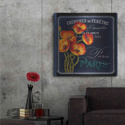 Luxe Metal Art 'Chalkboard Paris Collection E' by Studio W, Metal Wall Art,36x36