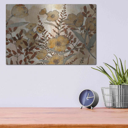 Luxe Metal Art 'Sienna Arrangement I' by Studio W, Metal Wall Art,16x12