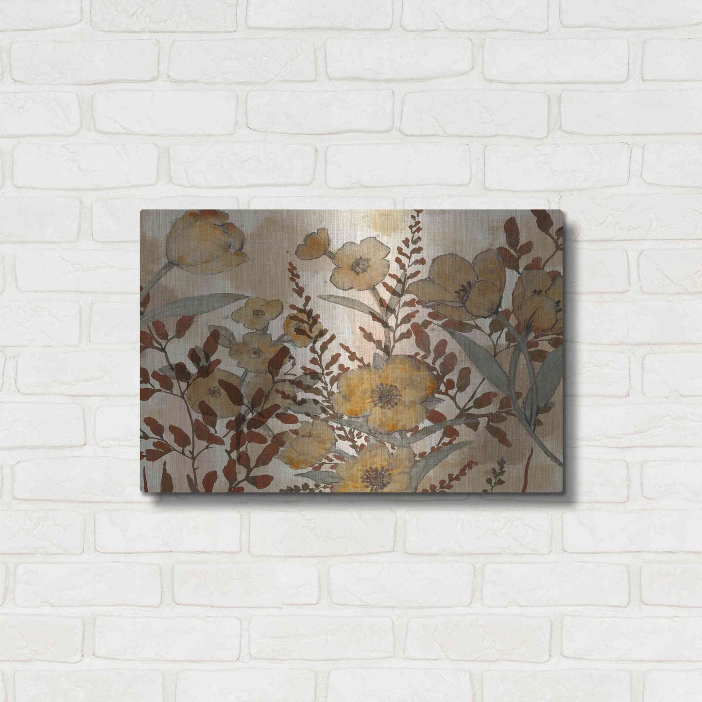Luxe Metal Art 'Sienna Arrangement I' by Studio W, Metal Wall Art,24x16