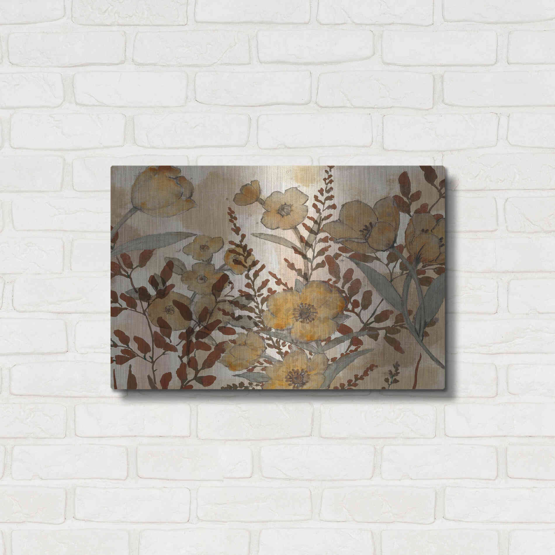 Luxe Metal Art 'Sienna Arrangement I' by Studio W, Metal Wall Art,24x16