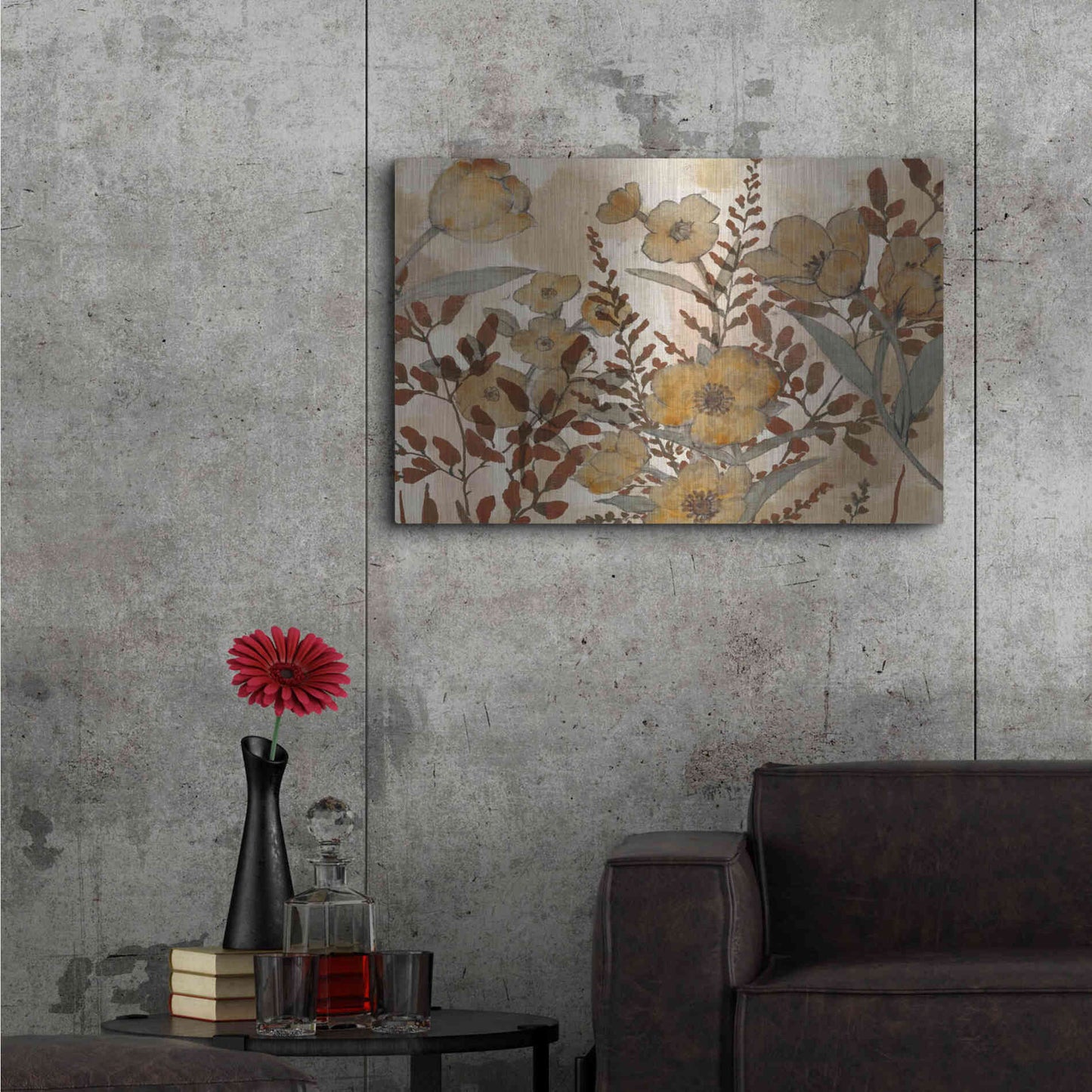 Luxe Metal Art 'Sienna Arrangement I' by Studio W, Metal Wall Art,36x24