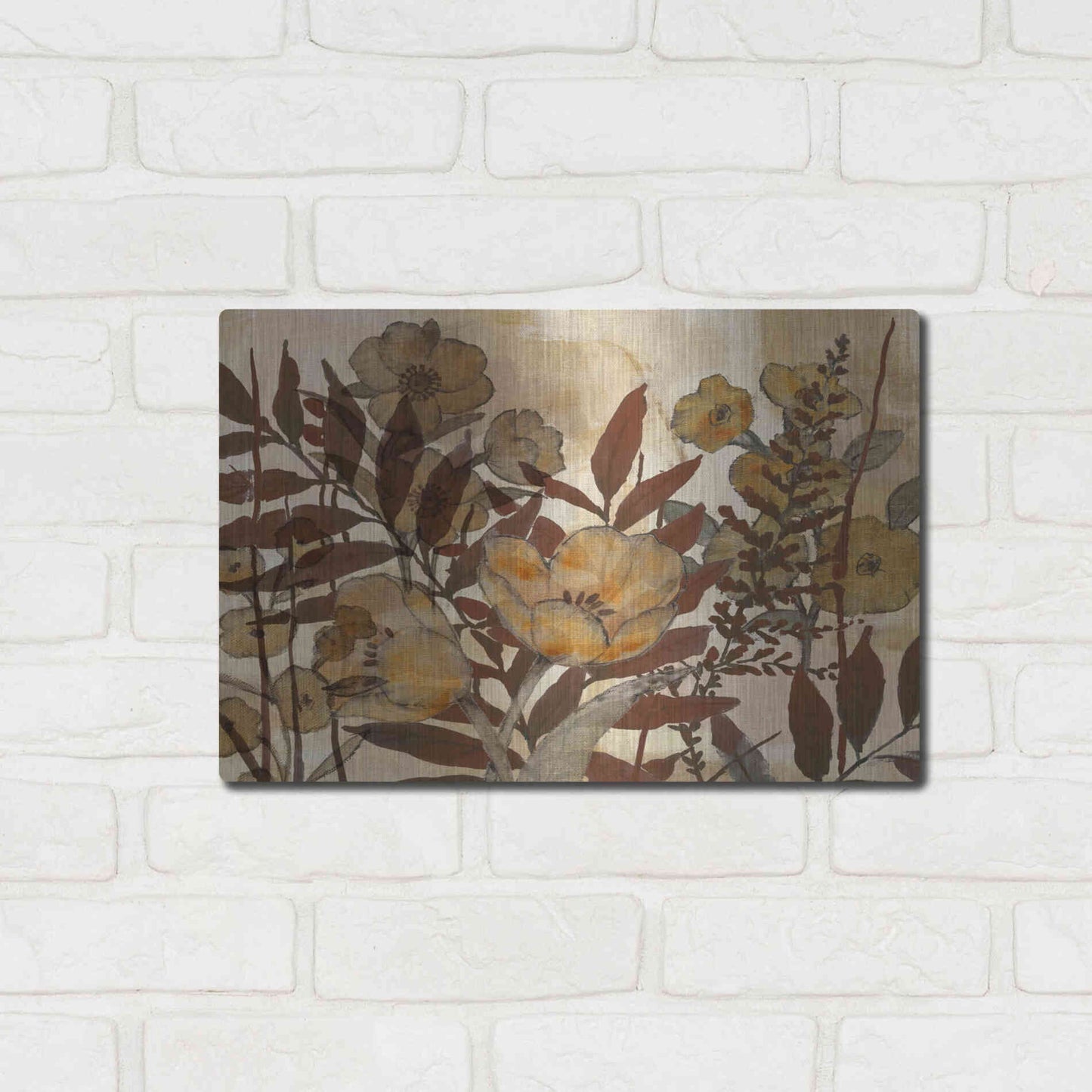 Luxe Metal Art 'Sienna Arrangement III' by Studio W, Metal Wall Art,16x12