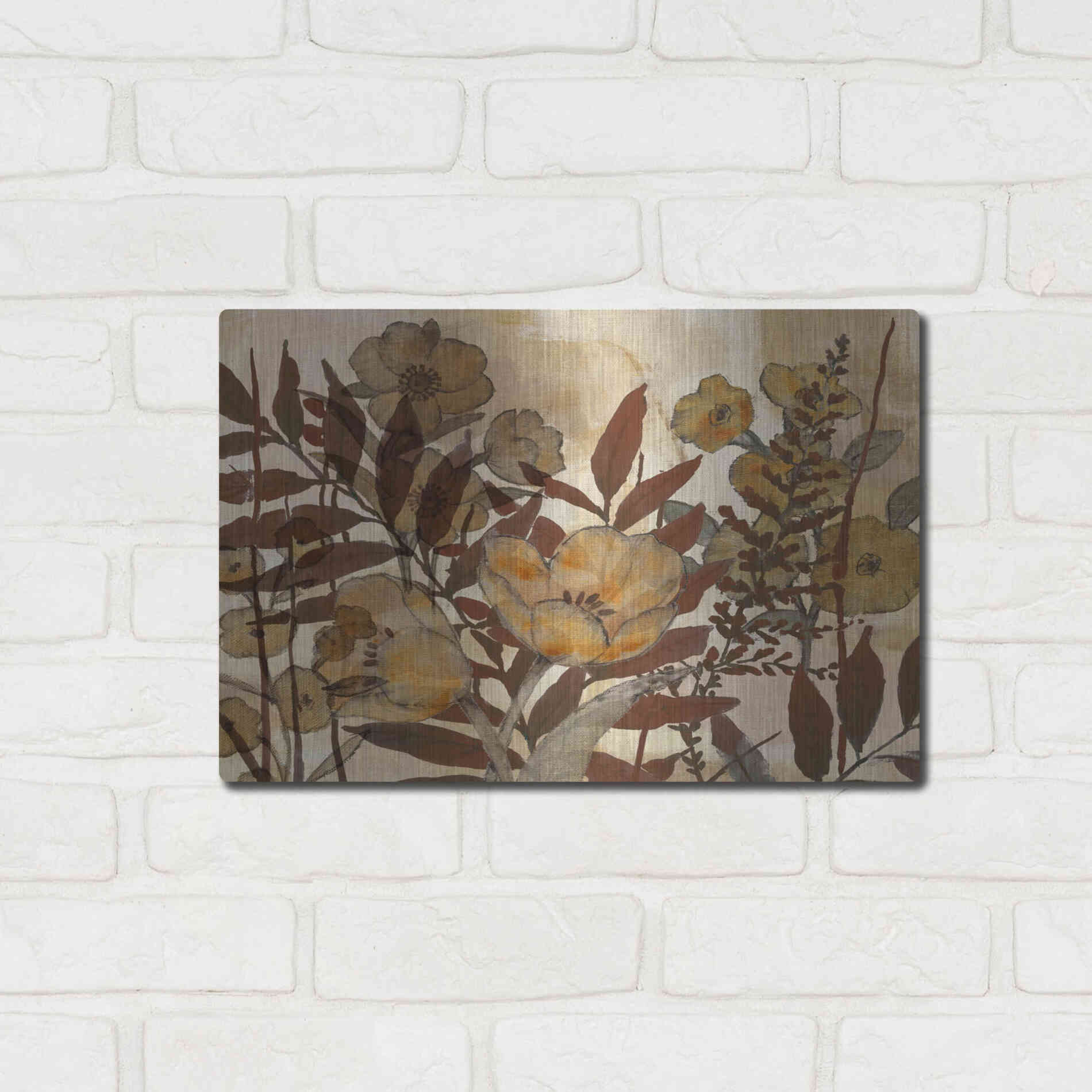 Luxe Metal Art 'Sienna Arrangement III' by Studio W, Metal Wall Art,16x12
