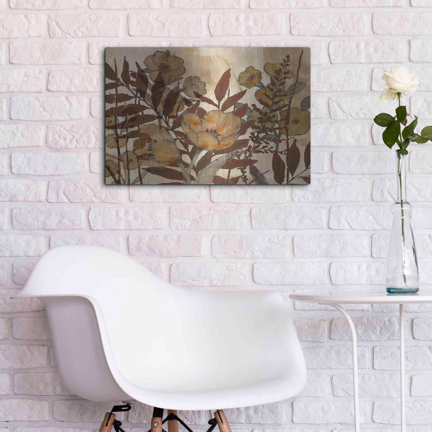 Luxe Metal Art 'Sienna Arrangement III' by Studio W, Metal Wall Art,24x16