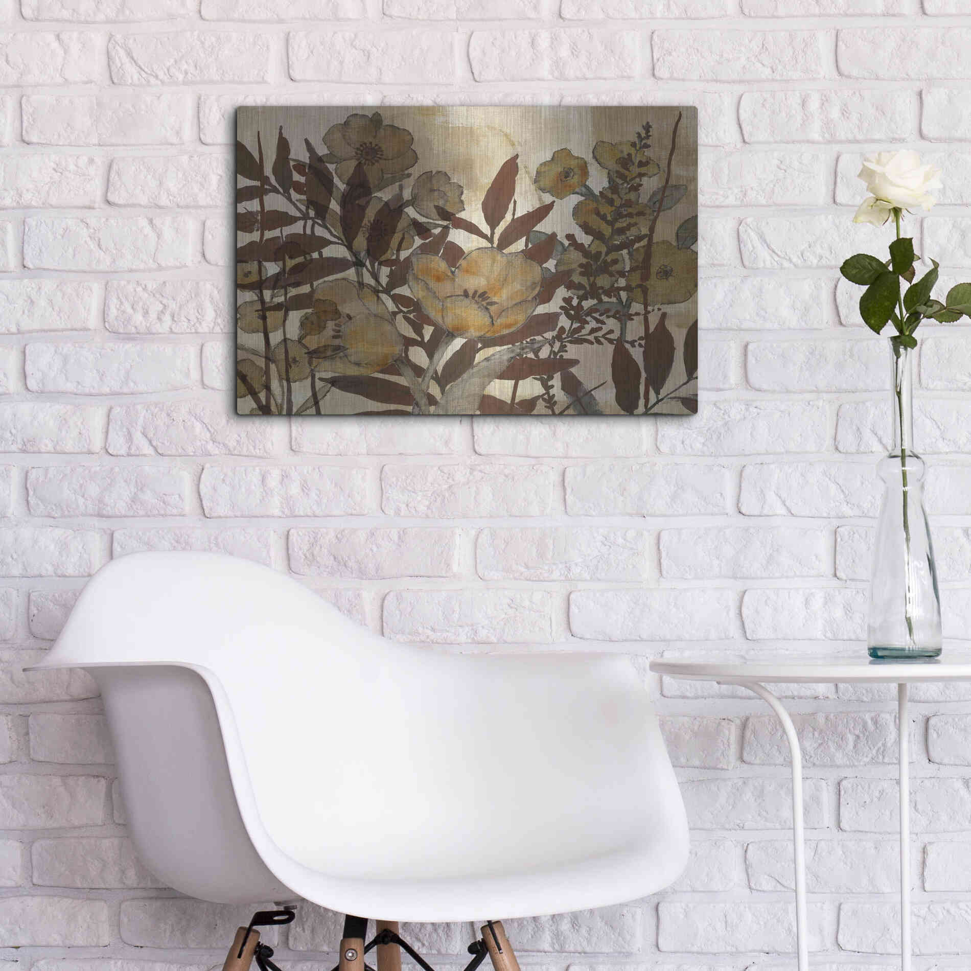 Luxe Metal Art 'Sienna Arrangement III' by Studio W, Metal Wall Art,24x16