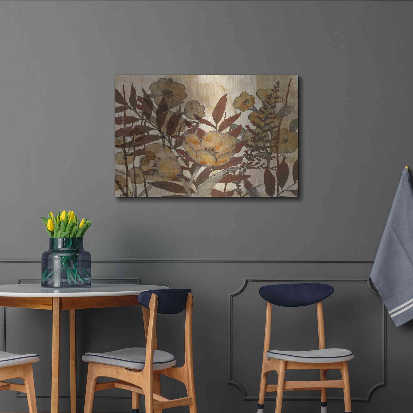 Luxe Metal Art 'Sienna Arrangement III' by Studio W, Metal Wall Art,36x24
