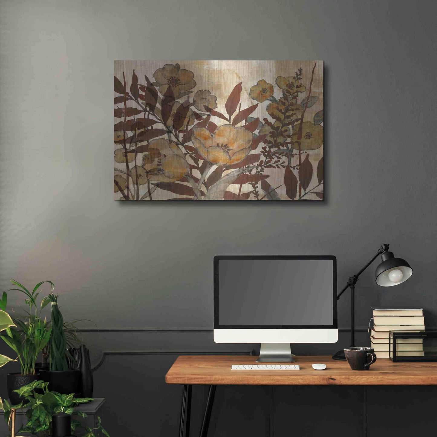 Luxe Metal Art 'Sienna Arrangement III' by Studio W, Metal Wall Art,36x24