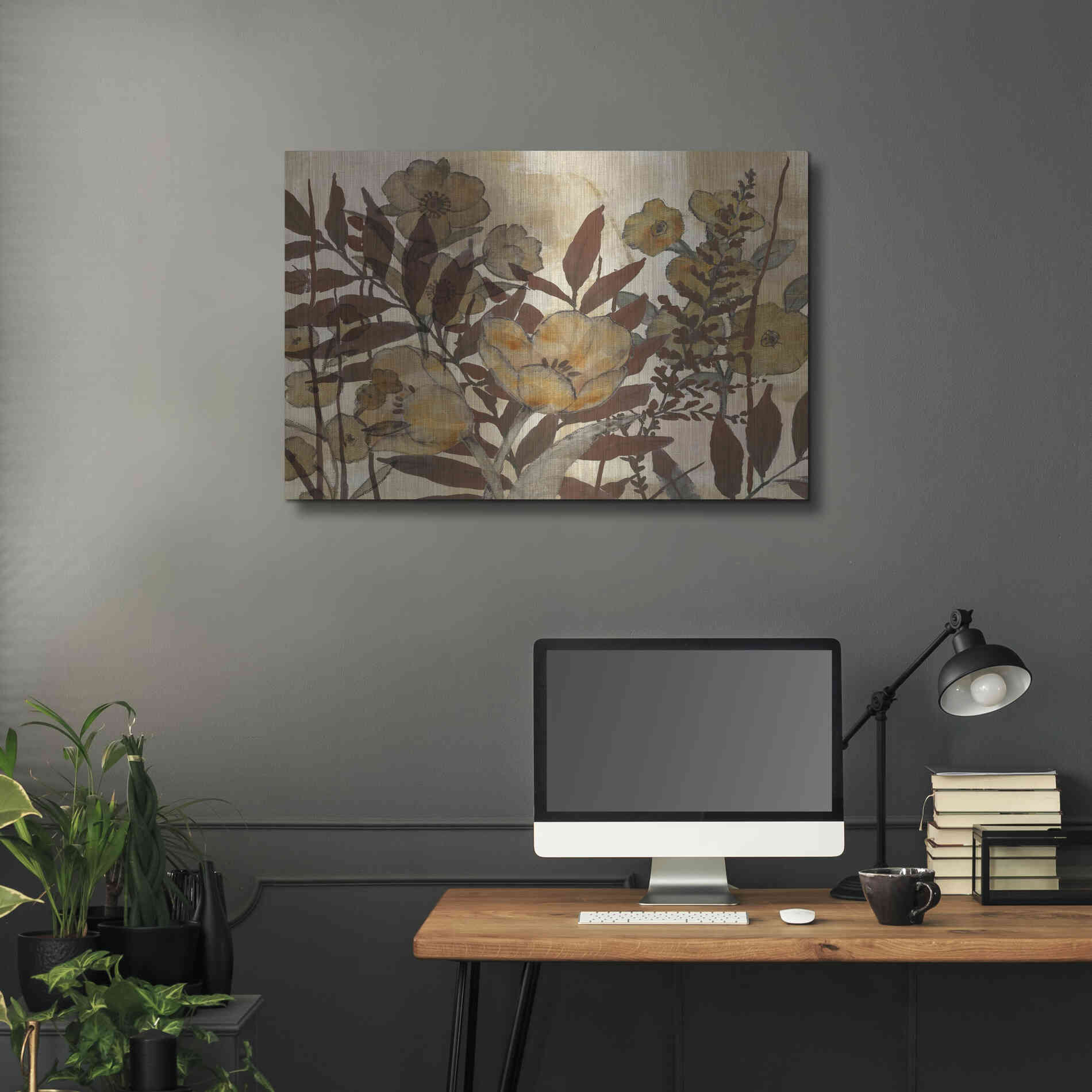 Luxe Metal Art 'Sienna Arrangement III' by Studio W, Metal Wall Art,36x24
