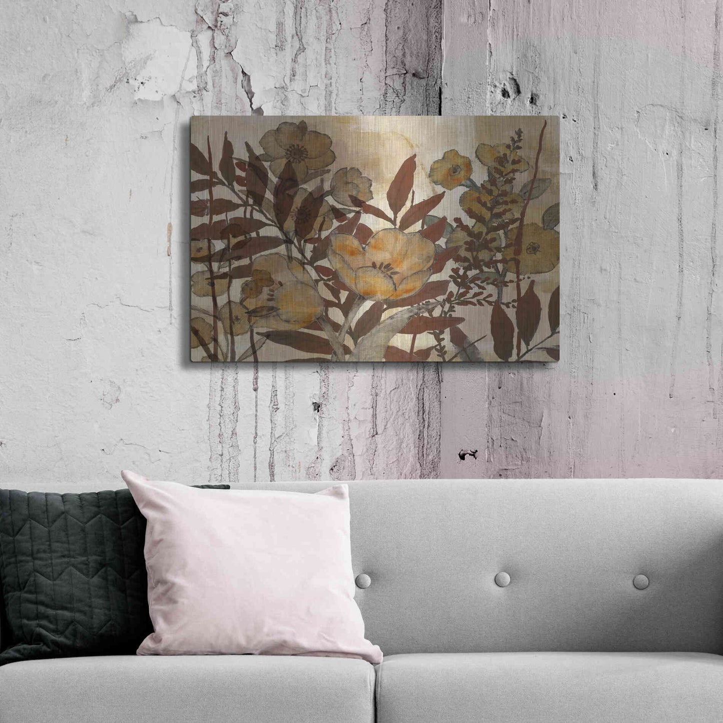 Luxe Metal Art 'Sienna Arrangement III' by Studio W, Metal Wall Art,36x24