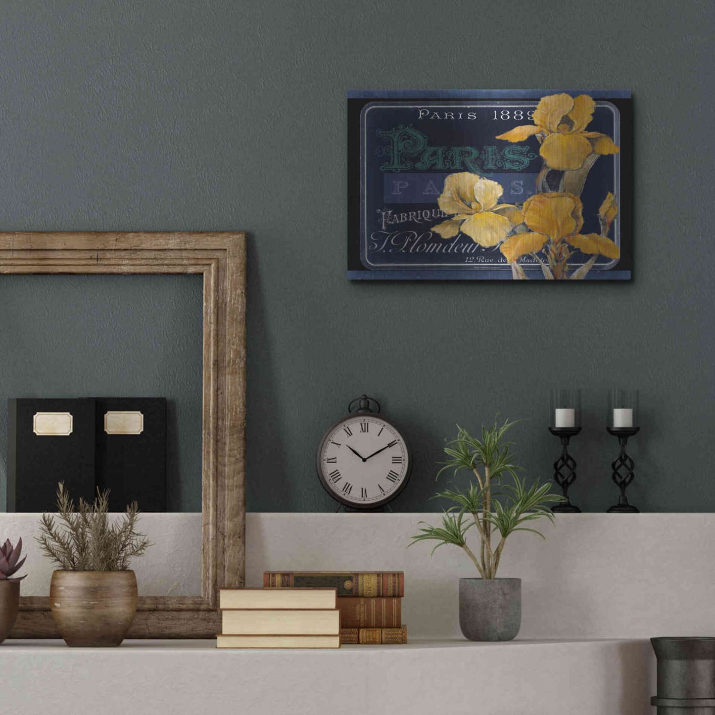 Luxe Metal Art 'Chalkboard Paris Collection A' by Studio W, Metal Wall Art,16x12