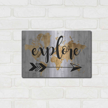 Luxe Metal Art 'Young Explorer V' by Studio W, Metal Wall Art,16x12