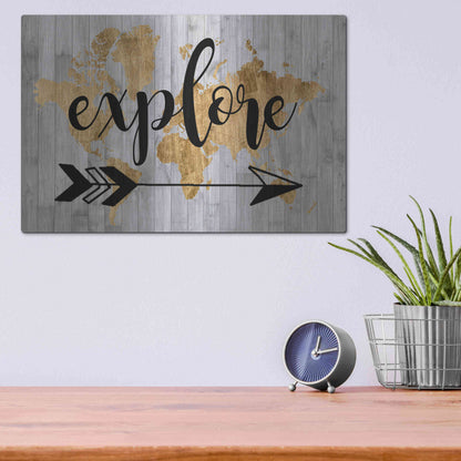 Luxe Metal Art 'Young Explorer V' by Studio W, Metal Wall Art,16x12