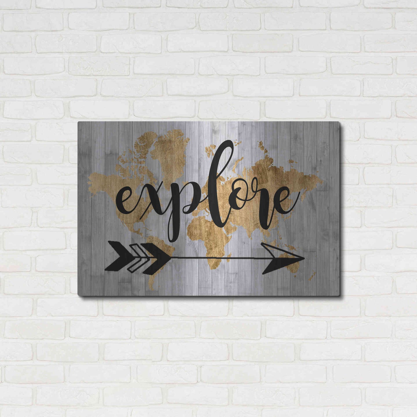 Luxe Metal Art 'Young Explorer V' by Studio W, Metal Wall Art,36x24