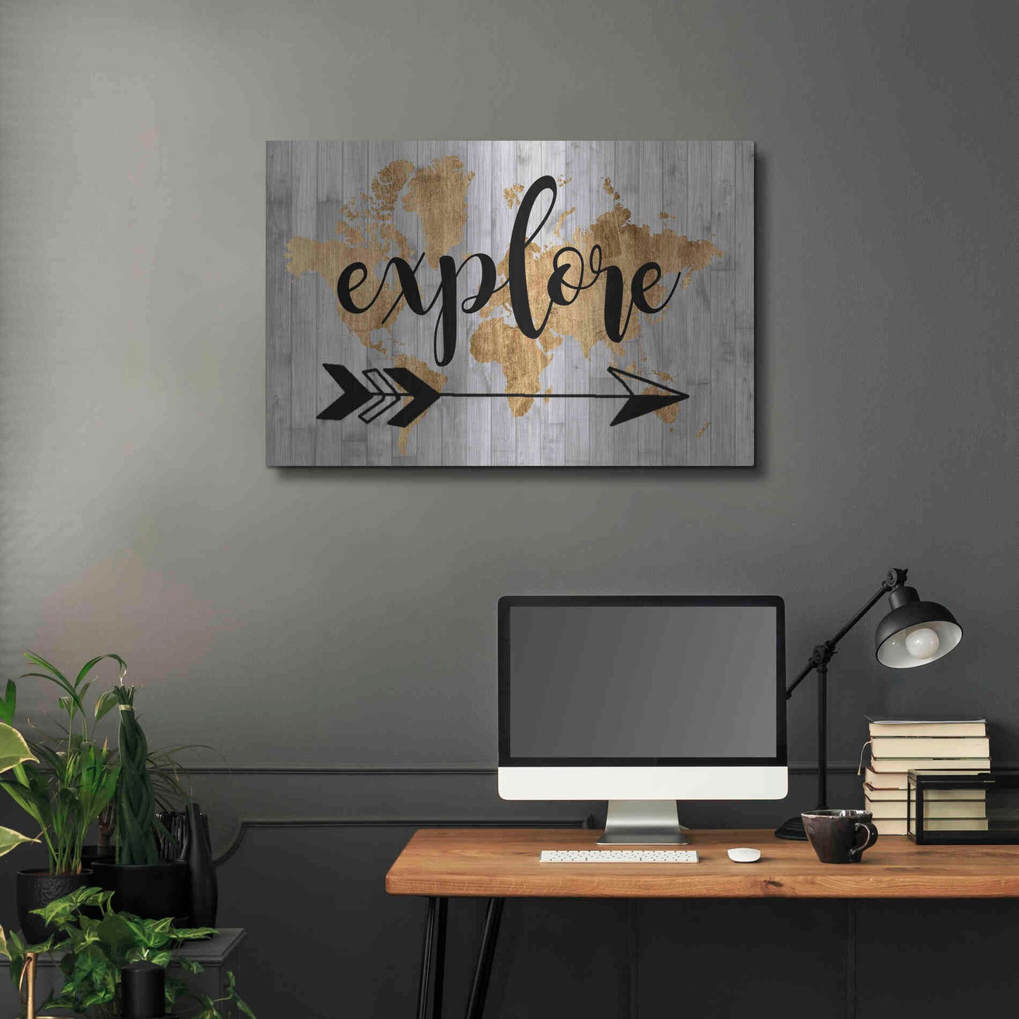 Luxe Metal Art 'Young Explorer V' by Studio W, Metal Wall Art,36x24