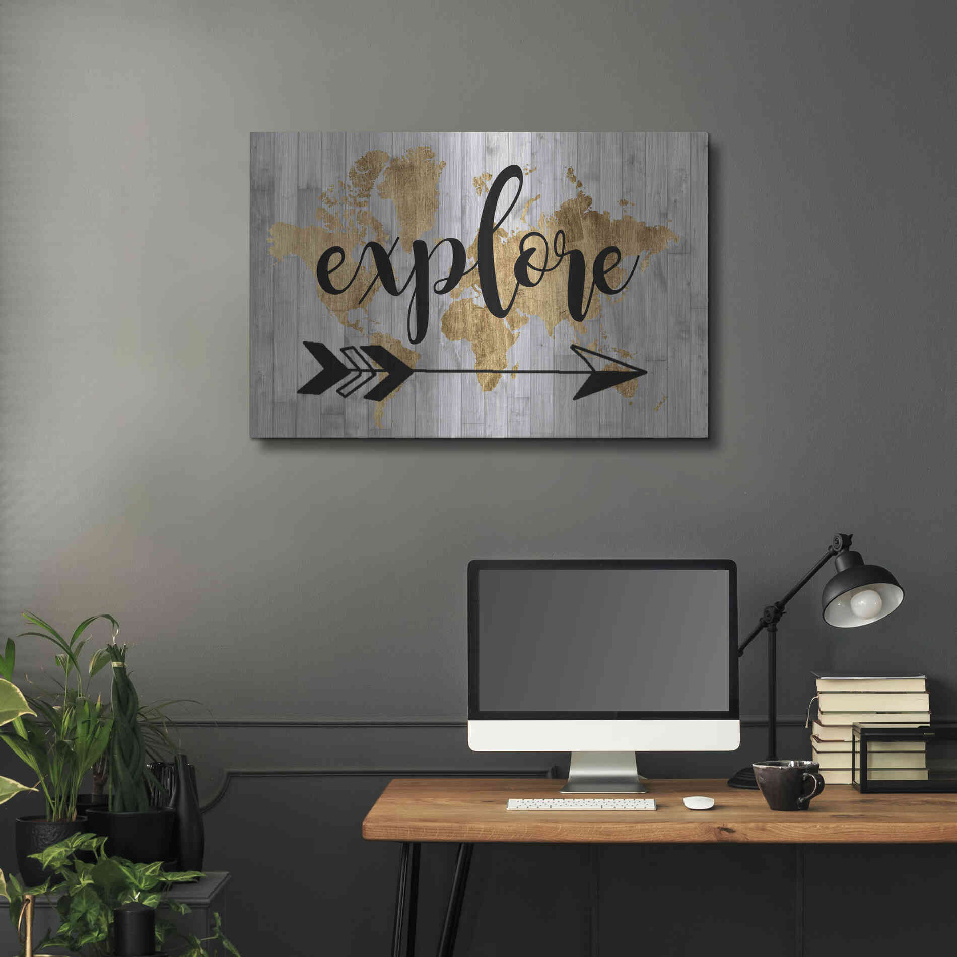 Luxe Metal Art 'Young Explorer V' by Studio W, Metal Wall Art,36x24