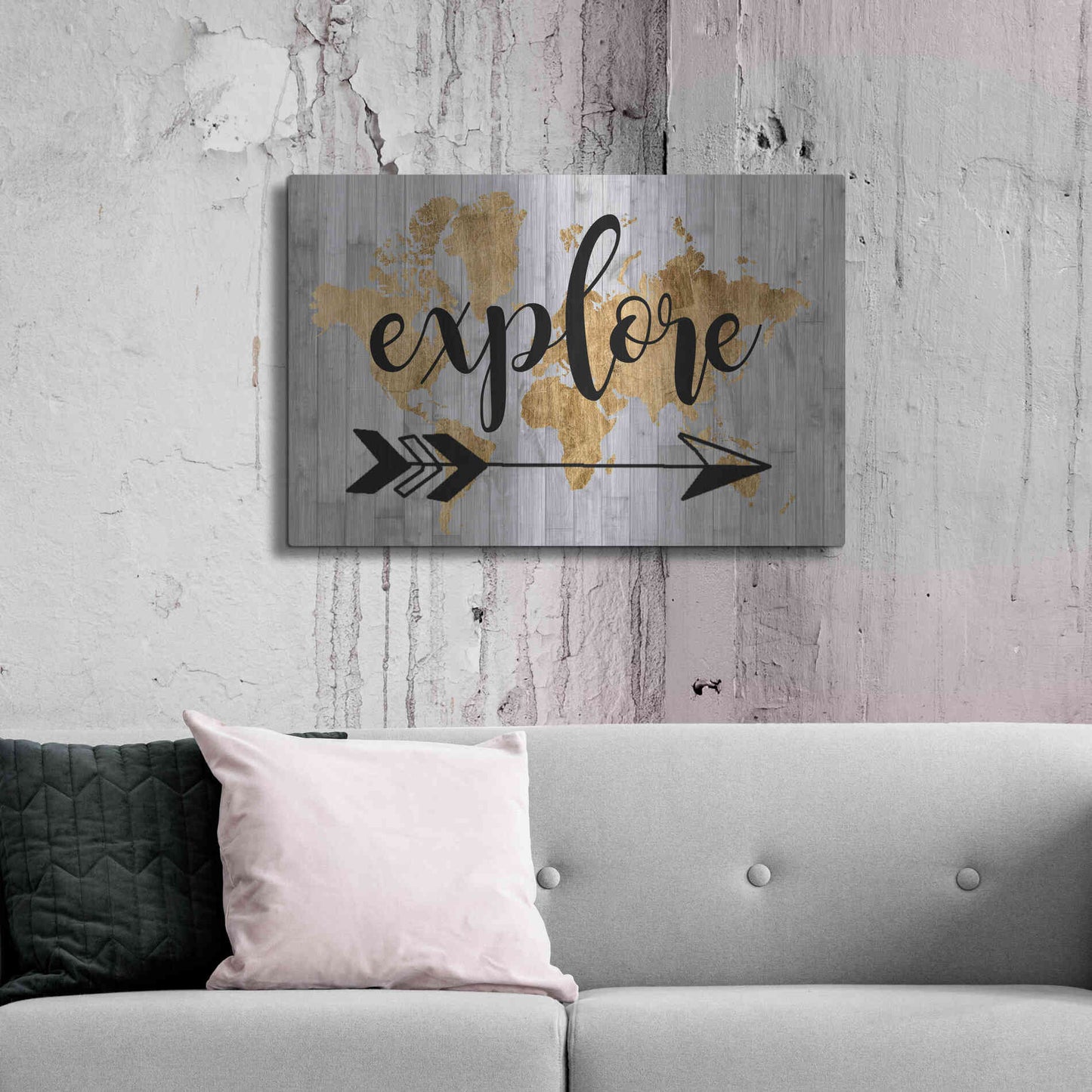 Luxe Metal Art 'Young Explorer V' by Studio W, Metal Wall Art,36x24
