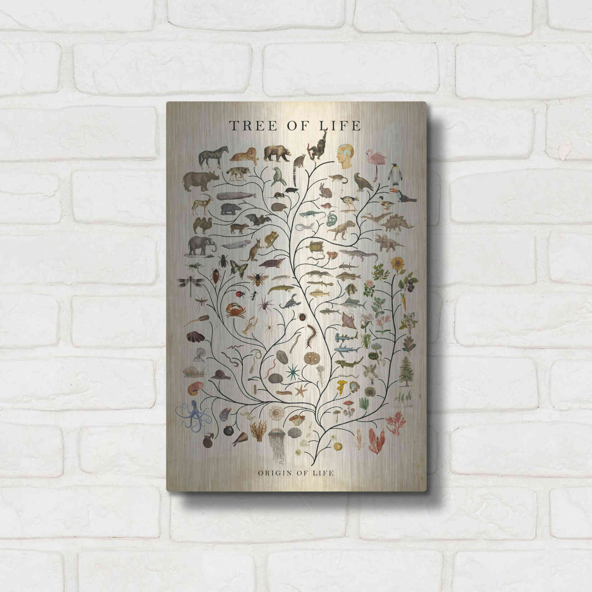 Luxe Metal Art 'Tree of Life' by Studio W, Metal Wall Art,12x16