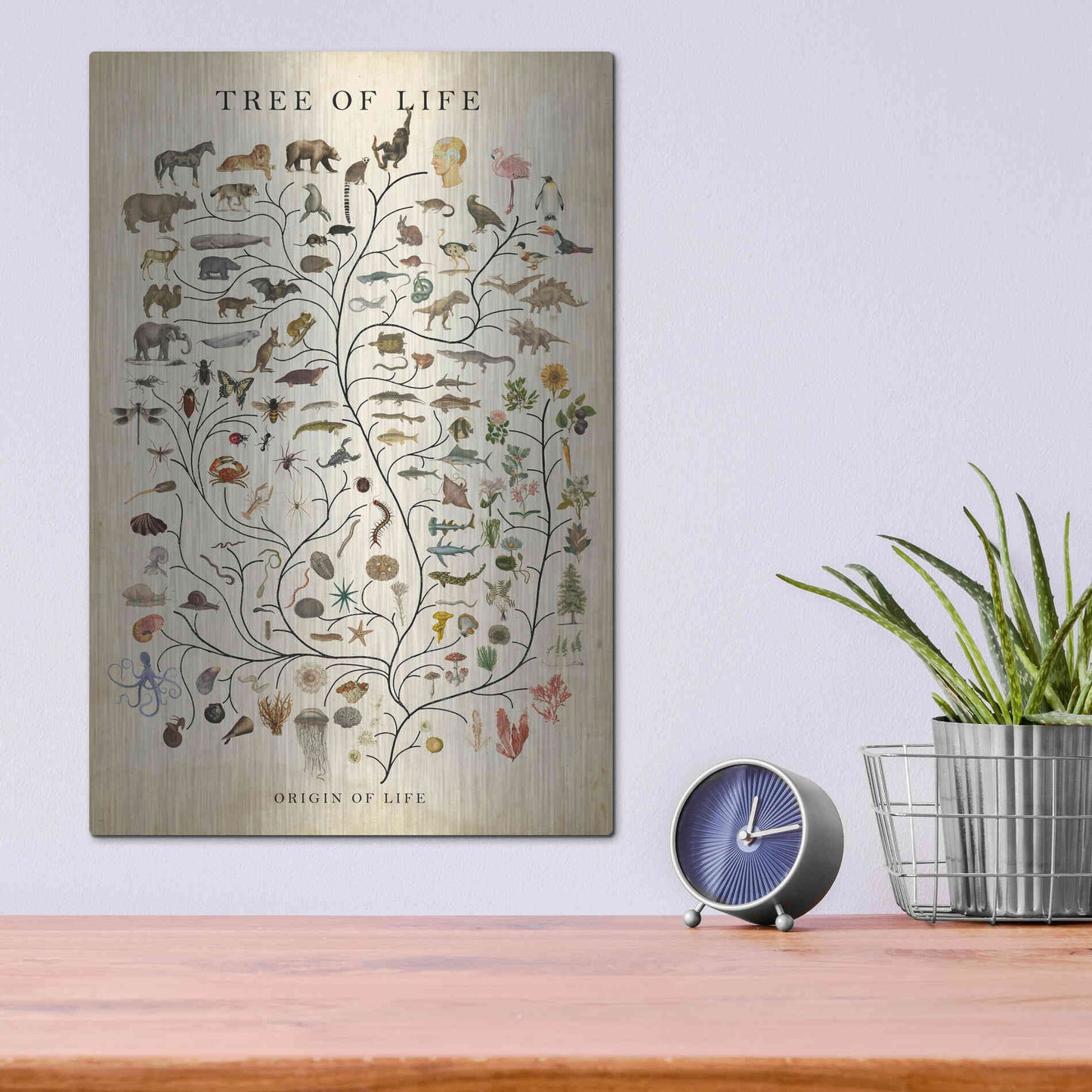 Luxe Metal Art 'Tree of Life' by Studio W, Metal Wall Art,12x16