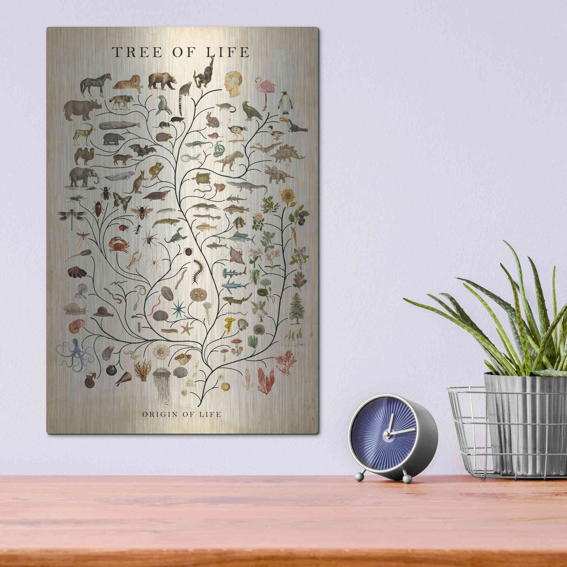 Luxe Metal Art 'Tree of Life' by Studio W, Metal Wall Art,12x16
