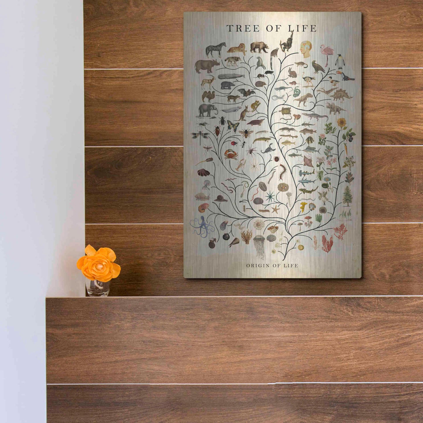 Luxe Metal Art 'Tree of Life' by Studio W, Metal Wall Art,12x16