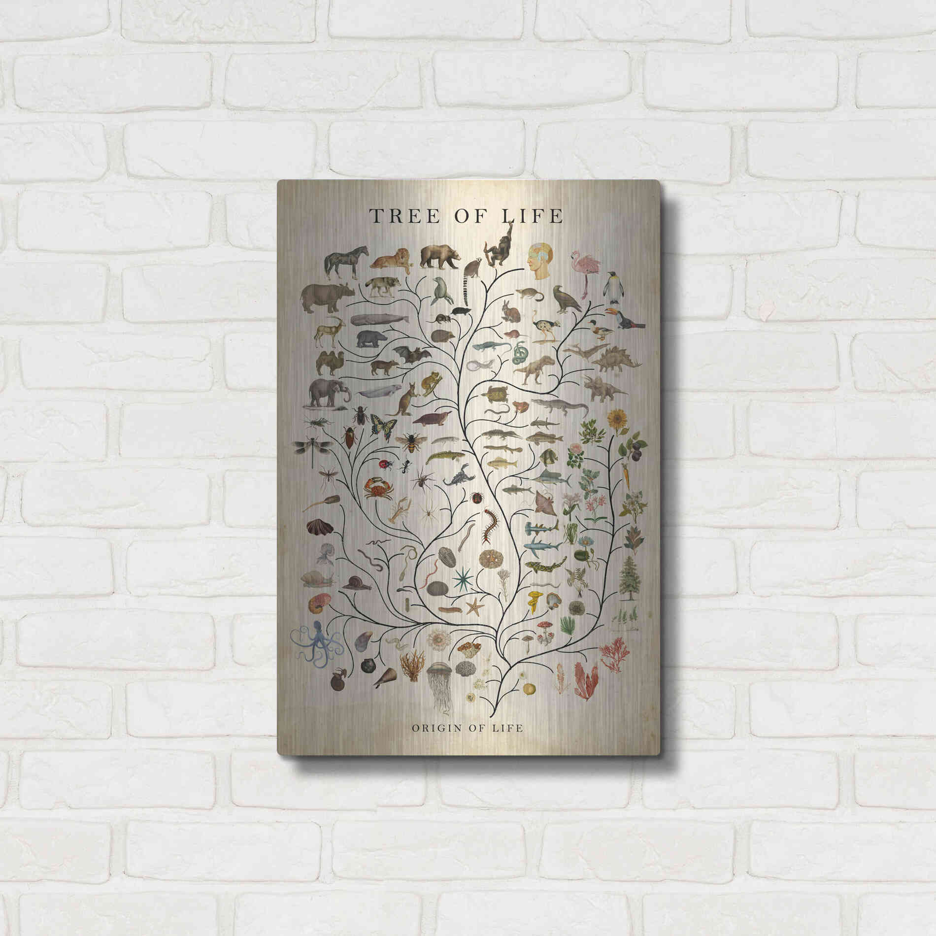 Luxe Metal Art 'Tree of Life' by Studio W, Metal Wall Art,16x24