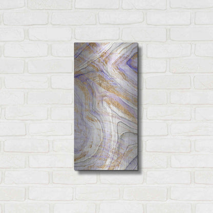 Luxe Metal Art 'Amethyst and Gold I' by Studio W, Metal Wall Art,12x24