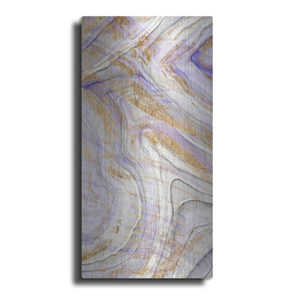 Luxe Metal Art 'Amethyst and Gold I' by Studio W, Metal Wall Art