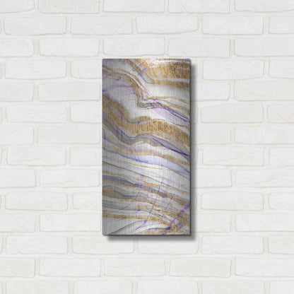 Luxe Metal Art 'Amethyst and Gold II' by Studio W, Metal Wall Art,12x24