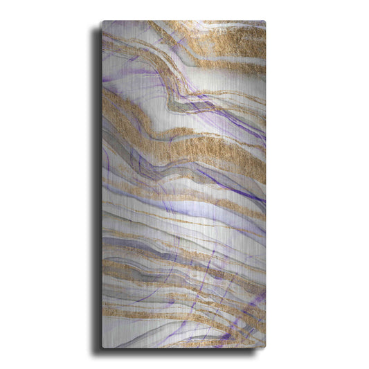 Luxe Metal Art 'Amethyst and Gold II' by Studio W, Metal Wall Art