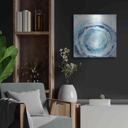 Luxe Metal Art 'Ocean Eye I' by Renee W Stramel, Metal Wall Art,24x24