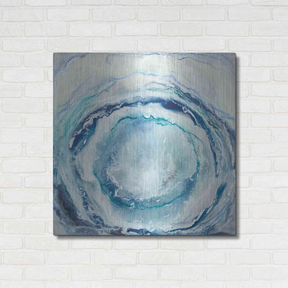 Luxe Metal Art 'Ocean Eye I' by Renee W Stramel, Metal Wall Art,36x36