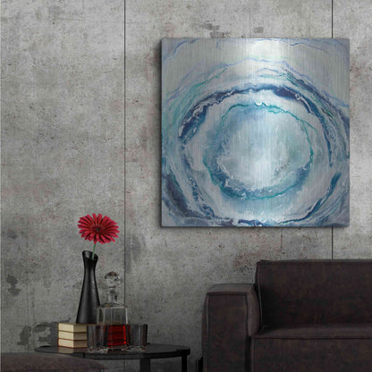 Luxe Metal Art 'Ocean Eye I' by Renee W Stramel, Metal Wall Art,36x36