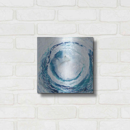 Luxe Metal Art 'Ocean Eye II' by Renee W Stramel, Metal Wall Art,12x12