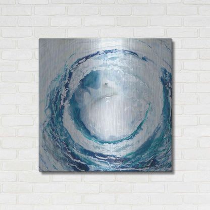 Luxe Metal Art 'Ocean Eye II' by Renee W Stramel, Metal Wall Art,36x36