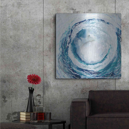 Luxe Metal Art 'Ocean Eye II' by Renee W Stramel, Metal Wall Art,36x36