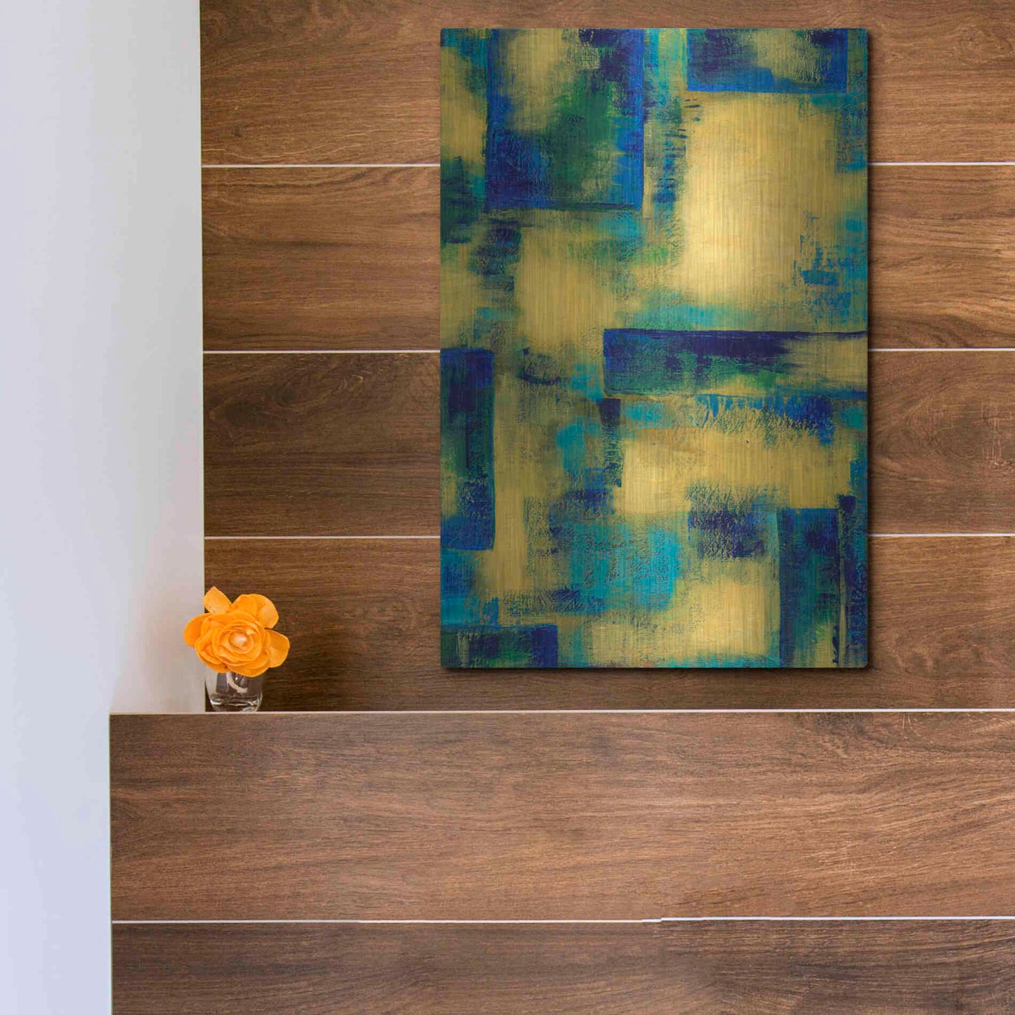 Luxe Metal Art 'Unconditional I' by Renee W Stramel, Metal Wall Art,12x16